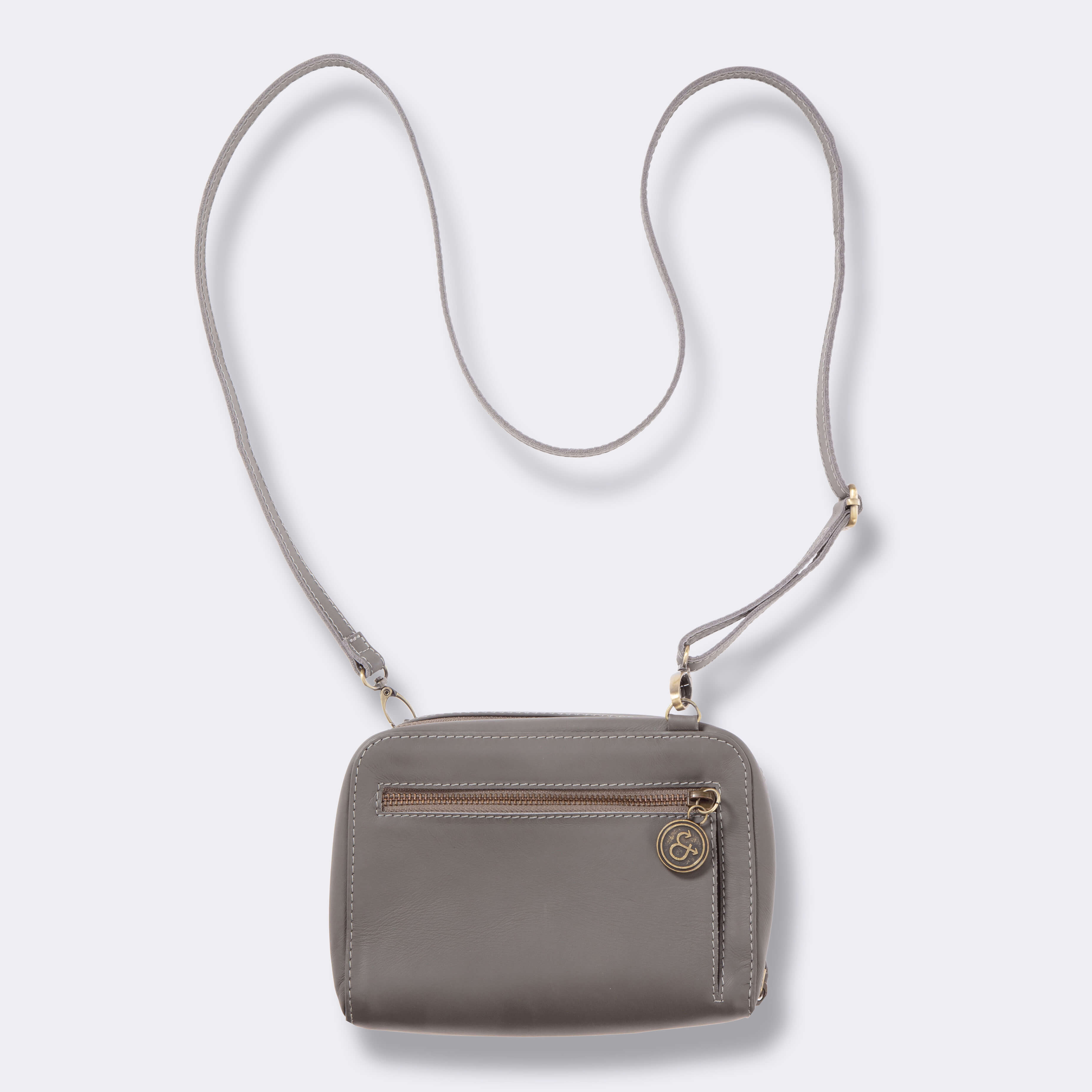 Jo Expanded Cross Body (Olive Grey)