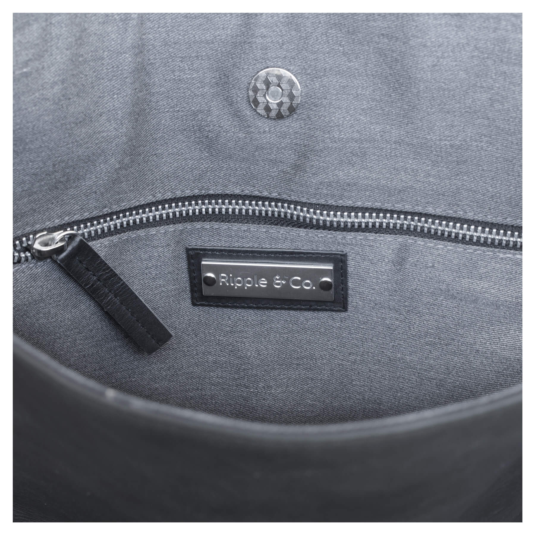 Ripple and Co Leather Cross Shoulder Jude Petite Bag Black