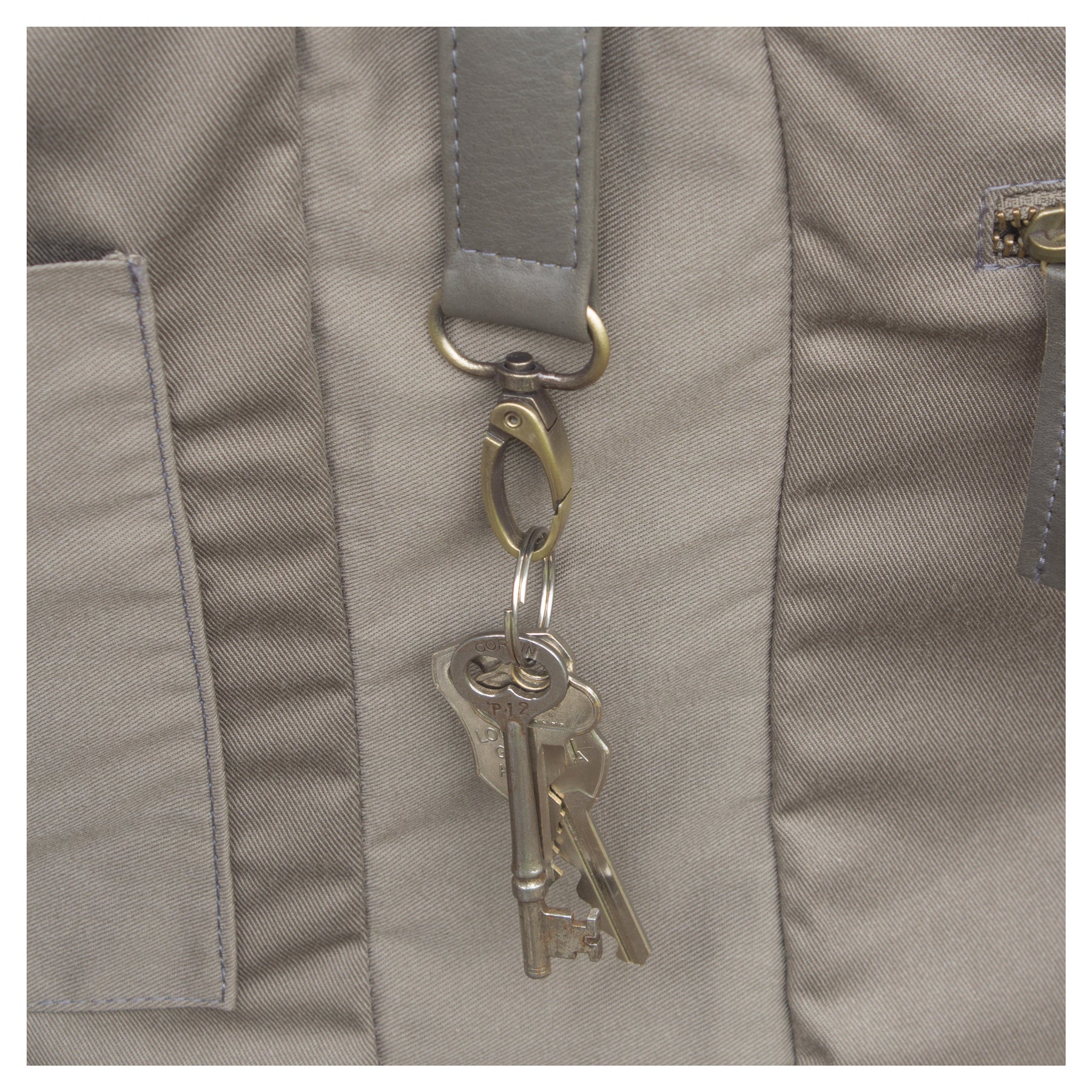 Ripple and Co Leather Cross Shoulder Jude Bag Elephant Grey