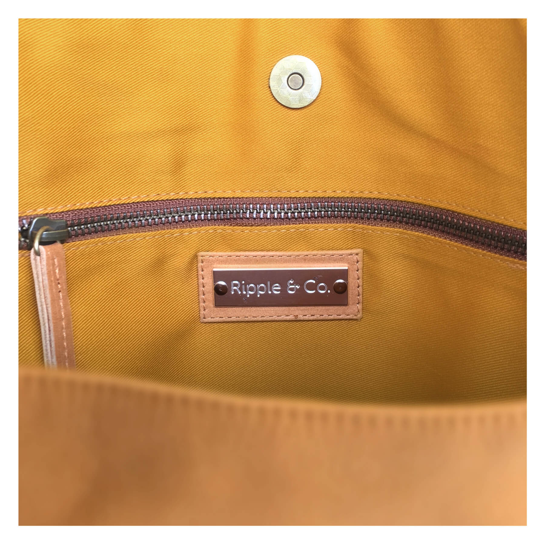Ripple and Co Leather Cross Shoulder Bag Jude Petite Tan