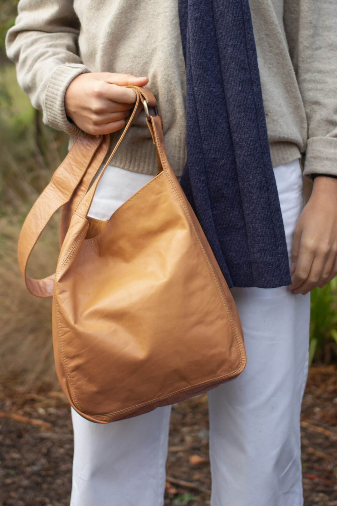 Jude Soft Handmade Vintage Brown Tan Leather Shoulder Bag For Women Online Australia RippleandCo Ripple and Co